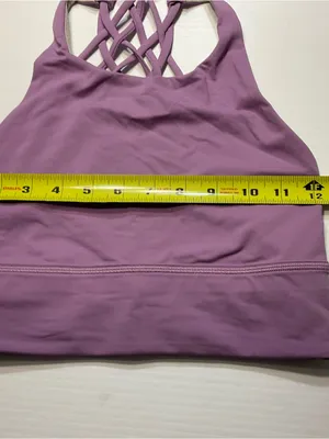 Lululemon Free to Be High-Neck Longline Bra Wild A/B Cup - Wisteria Purple Sz 6 thumbnail 5