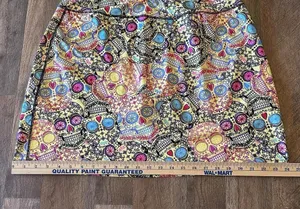 Kimmery Sugar Skull Multicolor Skirt/Short Athletic Skort Cellphone Pocket XL thumbnail 9