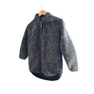 Taylor Dry Goods Sherpa Fleece Pullover Gray Small thumbnail 3