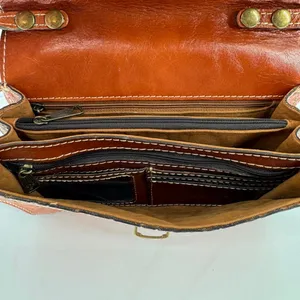 Patricia Nash Brown Tooled Leather Lanza Crossbody Bag & Clutch thumbnail 10