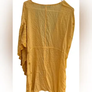 Blue Rain Bohemian Mustard Yellow Kimono thumbnail 2