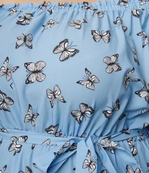 Unique Vintage Blue & Butterflies PLUS SIZE Sweet Escape Maxi Dress NWT | 2XL thumbnail 4