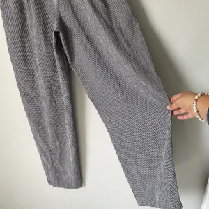 T & Company Vintage Gingham Wide Leg Pants Cottagecore Black White Womens Size 8 thumbnail 8