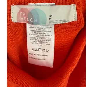 Free People FP Beach Freya Barrel Sweater Pants In Tangerine Orange Combo Sz S thumbnail 6