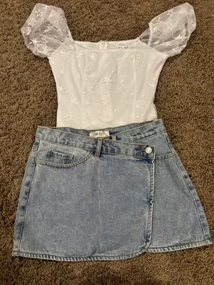 White Lacey Bodysuit thumbnail 2