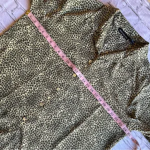VINTAGE Y2K Leopard Print Silky Blouse Impressions XL thumbnail 5