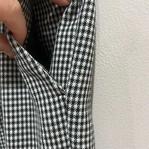 Ann Taylor Devin Gingham‎ Pants Size 8 Black White Stretch Workwear Preppy Chic thumbnail 4