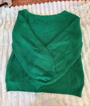 Green Sweater Shein Knit thumbnail 1