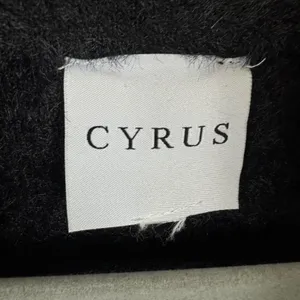 Cyrus Womens Black Fuzzy Longline Cardigan Heavyweight Coat Notched Lapel XL thumbnail 4