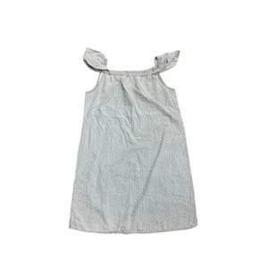 J.Crew Dobby Off the Shoulder Ruffle Sleeves Chambray Short Dress SZ 4 Western thumbnail 2