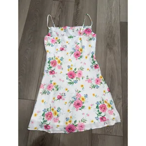 Altar'd State Girly Floral Pink Cowl Neck Satin Casual Mini Dress XS thumbnail 7