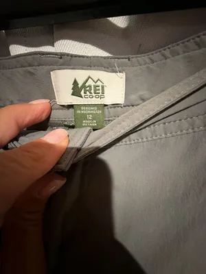 REI Co-op Convertible Pants Size 12 Gray Hiking Zip Off Cargo thumbnail 2