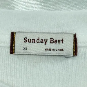 Aritzia Sunday Best Minerva Peplum Top XS White Short Sleeve Chic Spring Minimal thumbnail 10