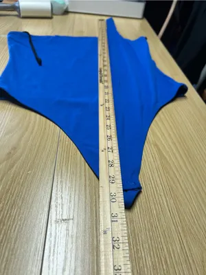 Aritzia Babaton Contour One-Shoulder Bodysuit Blue XL thumbnail 12