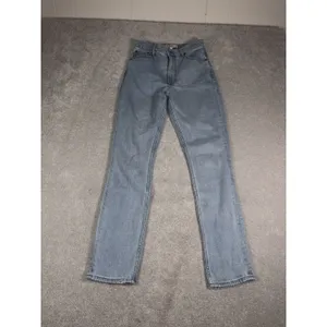 Abercrombie & Fitch 90s Slim Straight Ultra High Rise Light Washed Jeans 27/4 thumbnail 3