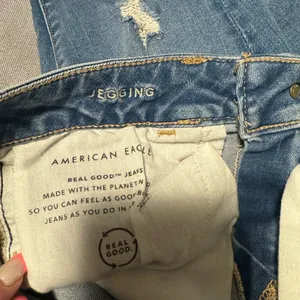 American Eagle Outfitters Blue Jeggings Skinny Fit thumbnail 5