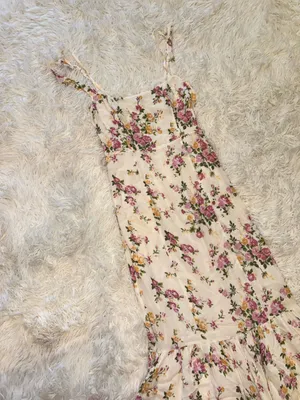 NEW Reformation Irisa Floral ivory Midi Dress Sz 6 thumbnail 5