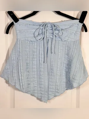 Urban Outfitters Eloise Tube Top XS Light Blue Coquette Y2K Fairycore Babydoll thumbnail 2