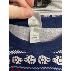 Hanna Anderson Star Wars Fair‎ Isle Holiday Organic Cotton Pajama Set Womens M thumbnail 5