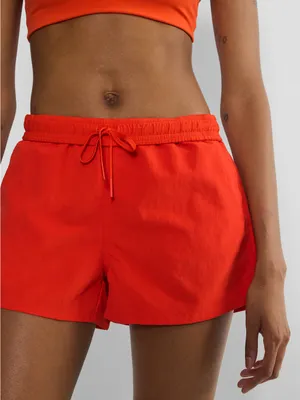 Aritzia Golden Baywatch Water-repellent Drawcord shorts Poppy Red thumbnail 2