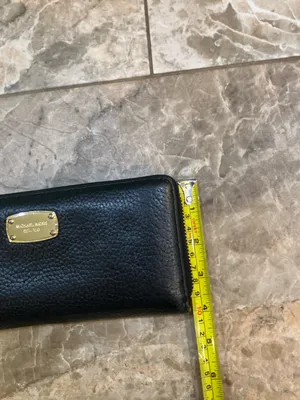 Michael Kors Jet Set Travel Large Continental Wallet in black with gold logo thumbnail 5