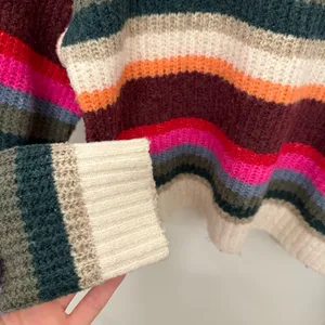 American Eagle Rainbow Striped Sweater thumbnail 7
