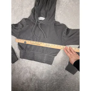 Talentless grey cropped boxing‎ hoodie women Xs thumbnail 7