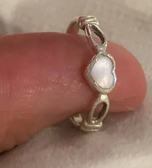 ring band sterling silver 925 beautiful unique size 5.75 thumbnail 1