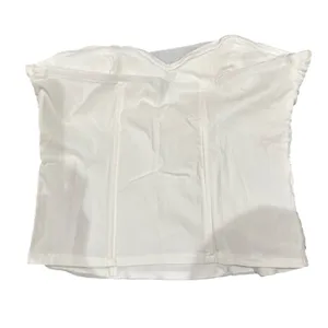 Corset Top with Flower Embellishment in White, Size L​ thumbnail 3