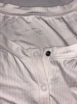 Aerie Cream Button-Up Crop Top thumbnail 2