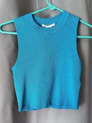 Crop top Blue Size L thumbnail 1
