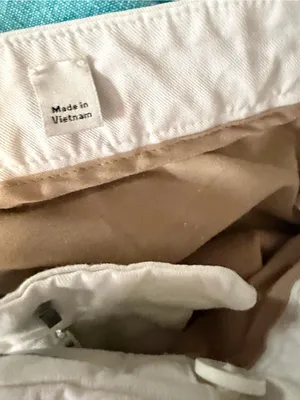 Vince Cotton White Chinos Preppy Costal Neutral Pants 4 thumbnail 6