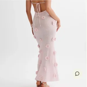 Meshki - Suki Knit Maxi Dress With Flowers thumbnail 2