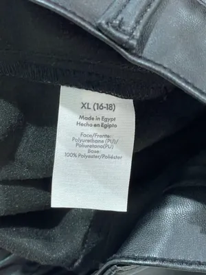 No Boundaries wide-leg faux leather cargo pants thumbnail 4