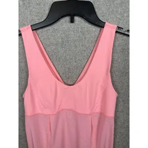 Lululemon Hustle and Bustle Tank Top Womens‎ Size 4 Pink Stripe V-Neck Workout thumbnail 7
