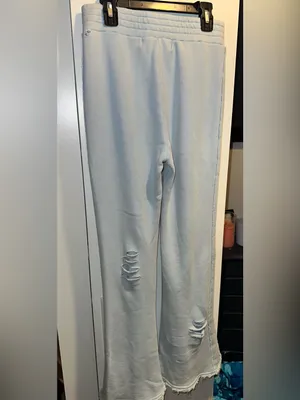 Vintage Havana Est 1954 Distressed Powder Blue Flare Sweatpants thumbnail 10