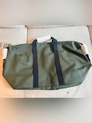 NWT Rains Hilo overnight Weekend Bag medium size in green waterproof thumbnail 7
