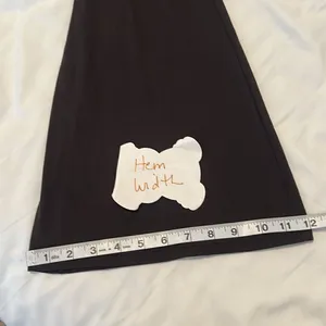 Satina size small black flare stretchy pants leggings EUC worn 3-4 times thumbnail 7