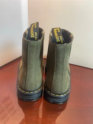 Dr. Martens Zebzag Rigger Slip-On Nubuck Platform Boots in DMS Olive US 9/ EU 41 thumbnail 7