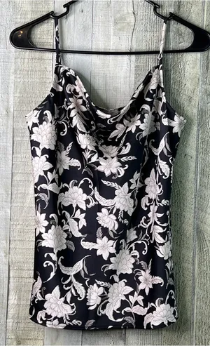 Loft Outlet Size Small Adjustable Spaghetti Straps Floral Drop Neck Tank Top thumbnail 1