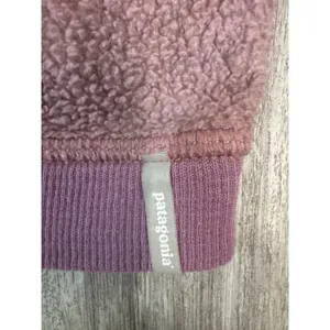 Patagonia Women's Shearling Crew Size Small‎ Crewneck Dusty Rose Sweatshirt thumbnail 7