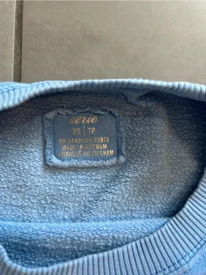 Aerie The Sweat Everyday Blue Logo Crewneck Sweatshirt thumbnail 3