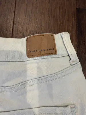 American Eagle Next Level Stretch m Distressed Denim Shorts Size 4 - C70-012 thumbnail 5