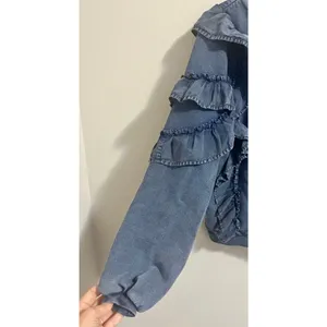 Tularosa REVOLVE‎ Cat Ruffle Navy Blue Pullover Sweatshirt Women's Size XS thumbnail 7