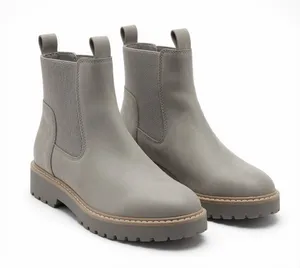 Dolce Vita Leigha Chelsea Ankle Boots – Light Grey / Stone Faux Leather Size 9 thumbnail 1