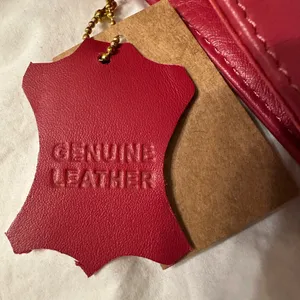 Red and Black Patterned Leather Crossbody Bag thumbnail 10