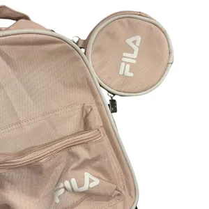 FILA Mini Backpack Light Pink 2 Piece Set Pouch Sporty Athletic Y2K 80s Handbags thumbnail 3
