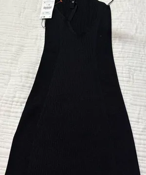 Zara Elegant Black Mini Dress thumbnail 1