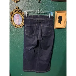 The Kit Cropped High-Rise Wide-Leg Utility Trousers by Pilcro Sz 27 thumbnail 3