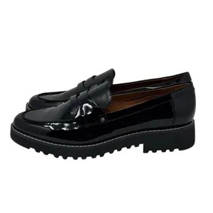 Franco Sarto Women's Cassandra Black Platform Penny Loafers Size 10 thumbnail 9